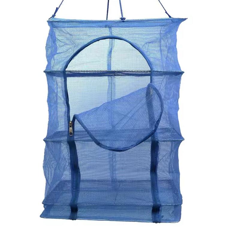 Сетка для сушки рыбы и фруктов Be-Tech SH7712112 3 уровня 35х35х65 см Синий (27558068)