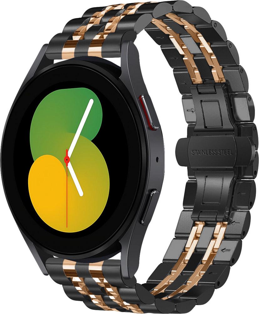 Браслет металлический Spinye Line для Galaxy Watch 5 40 мм Black Pink (29567-51)