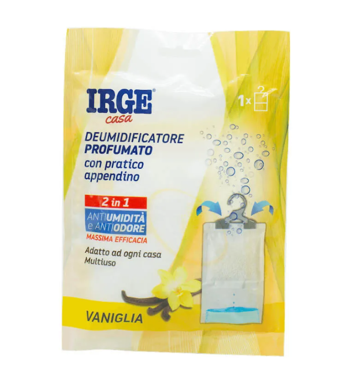 Поглотитель влаги и запаха Irge 2в1 Vaniglia с подвесом 500 мл (X-1906)