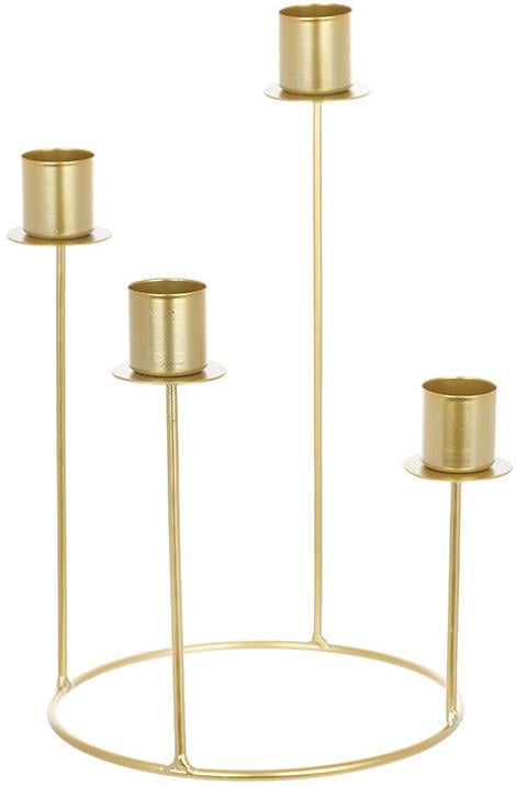 Подсвечник Nottingham 16х16х26 см на 4 свечи Золотой