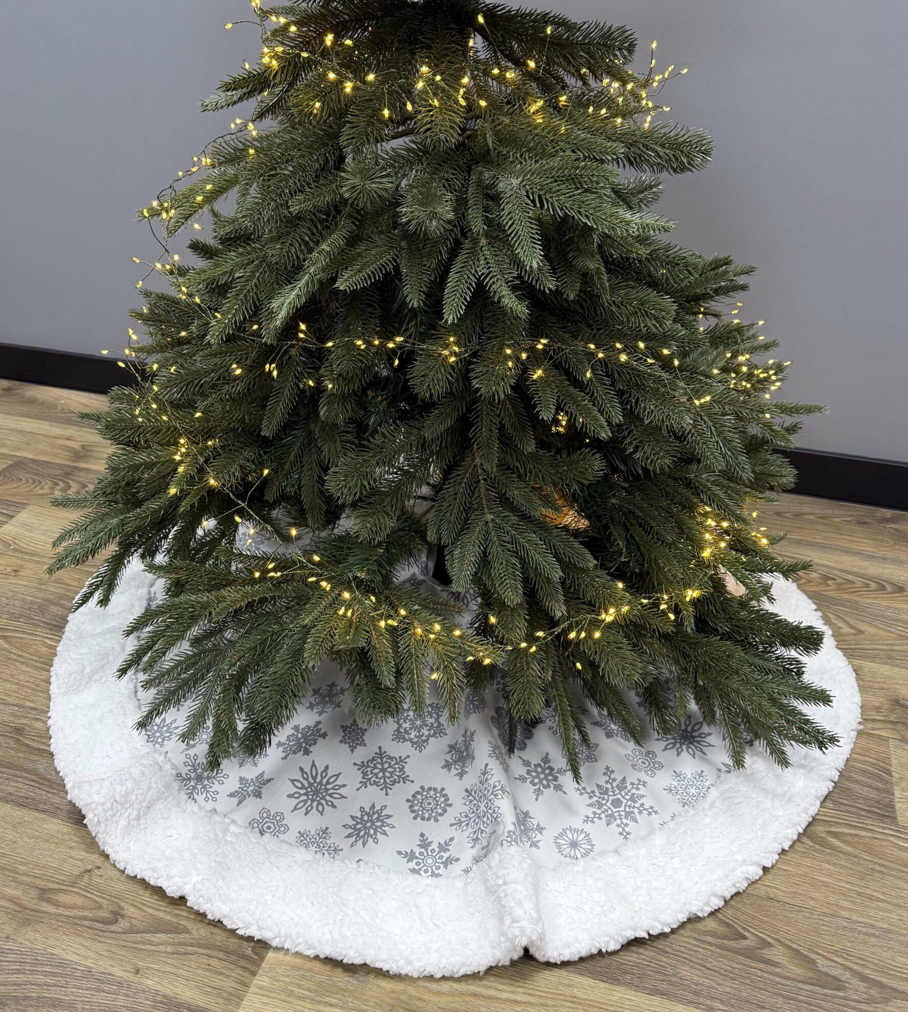 Спідниця під ялинку Comfort Home X-mas Silver Snowflakes Ø 100 см