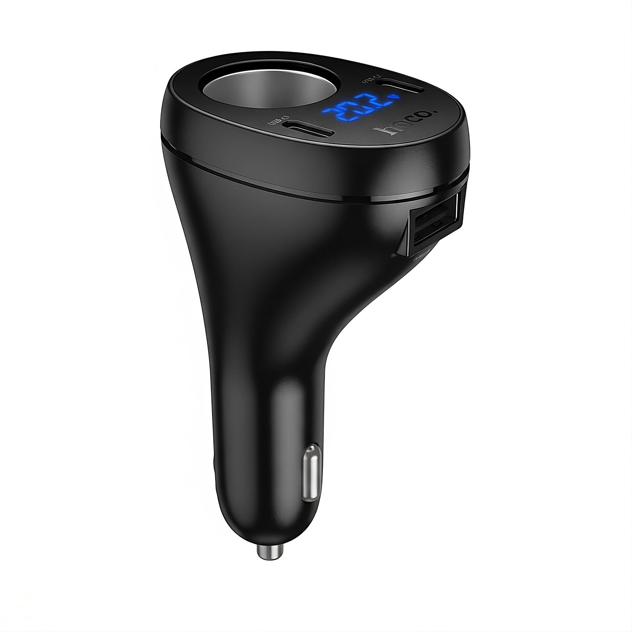 Зарядний пристрій автомобільний Hoco Z61 Correct 2xType-C/1xUSB-A (30831150)