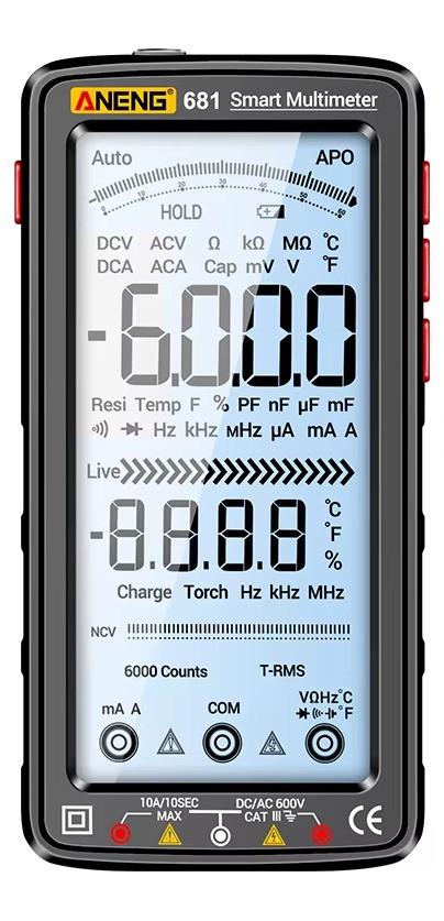 Мультиметр ANENG 681 Черный (779361)