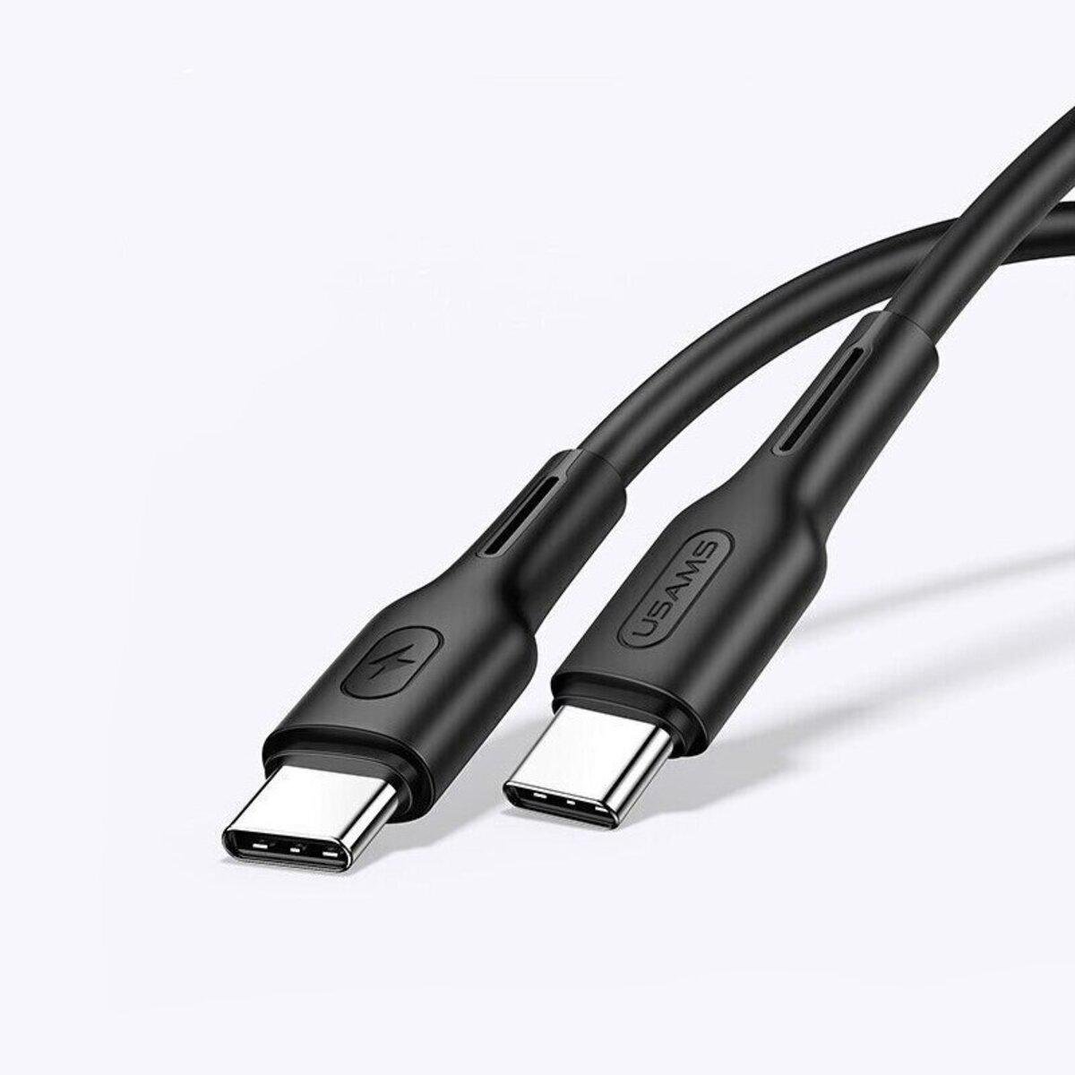 Кабель Usams US-SJ459 U43 Type-C to Type-C PD Fast Charging Data Cable 100W 120 см Black (20799912) - фото 1