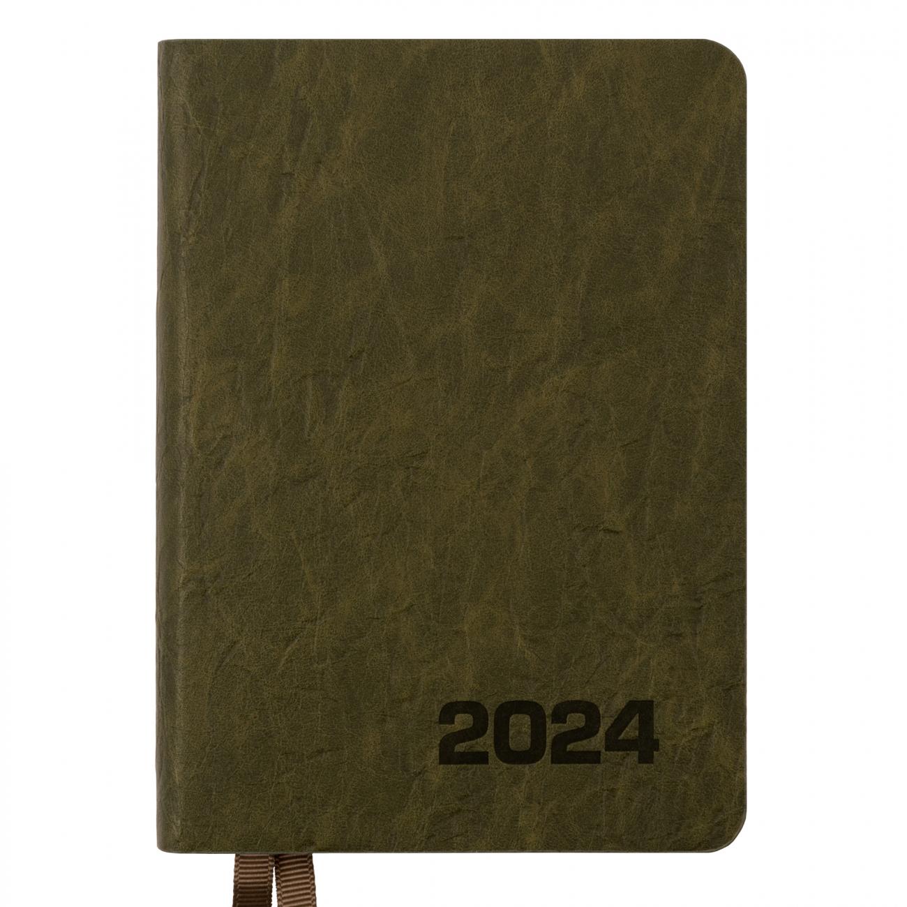 Щоденник А6 Leo Planner Corsa датований 352 с. Хакі (252461)