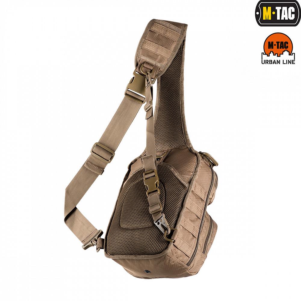 Сумка тактическая через плечо M-TAC Urban Line City Hunter Hexagon Bag Coyote (9158) - фото 2 Сумка тактическая через плечо M-TAC Urban Line City Hunter Hexagon Bag Coyote (9158) - фото 2