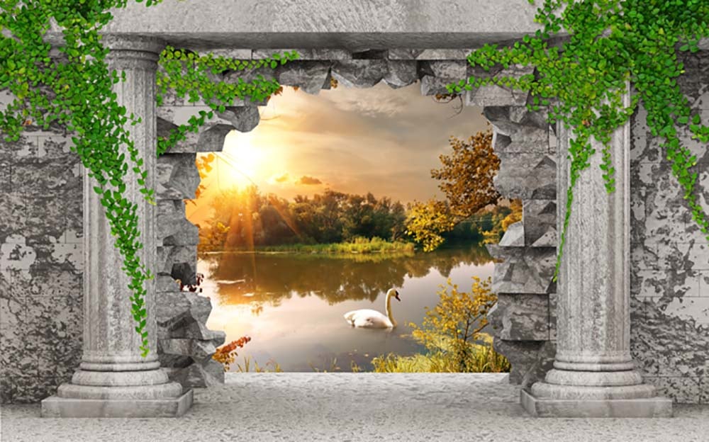 Фотообои WS Wallpaper Вид на озеро 150x100 см (1160320201278)