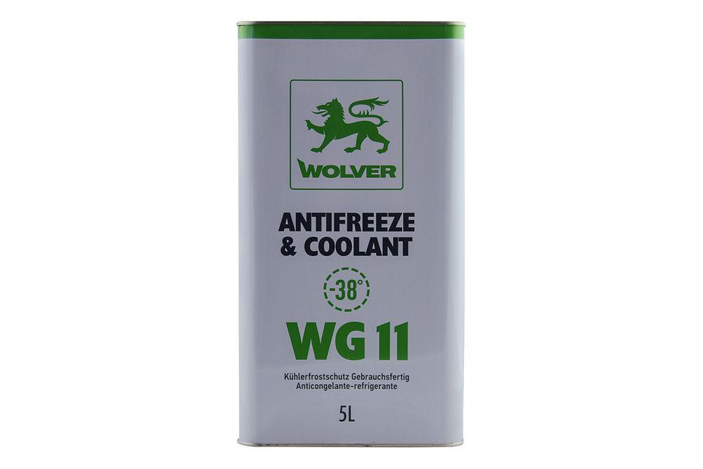 Антифриз Wolver Antifreeze&Coolant Ready for use G11 до-40°C 5 л Зелений (30990)