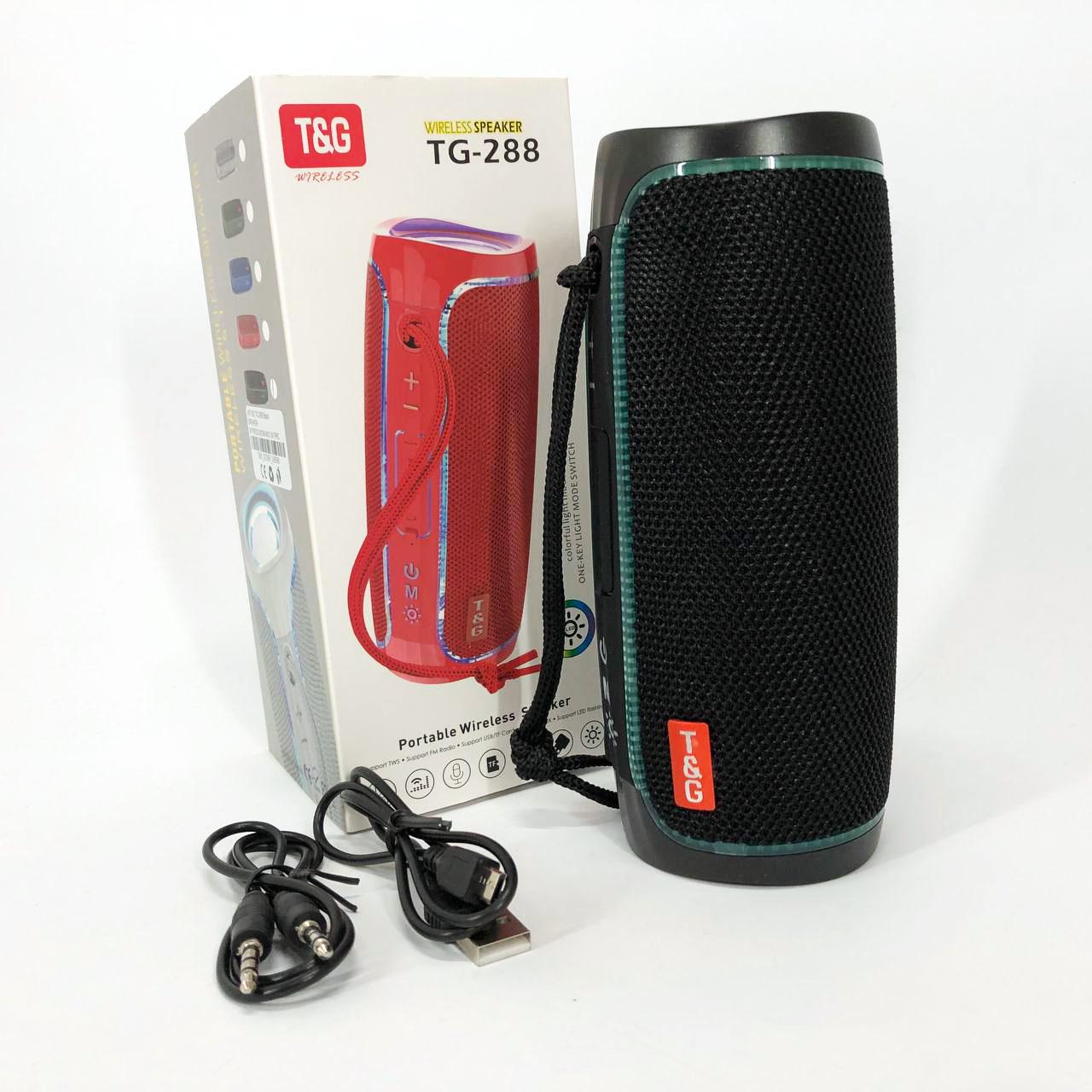 Портативна колонка Bluetooth з LED підсвічуванням Чорний (TG288) - фото 14 Портативна колонка Bluetooth з LED підсвічуванням Чорний (TG288) - фото 14