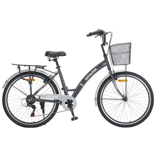 Велосипед Spark CITY REINE колеса 26" алюмінієва рама 17" Графітовий (000246929)