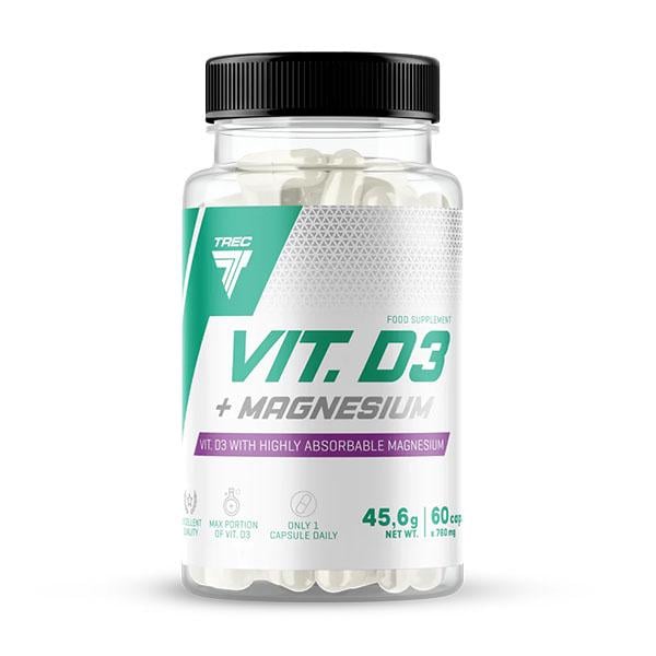 Витаминно-минеральный комплекс для спорта Trec Nutrition VIT. Д3+Магний 60 капс. (000024922)