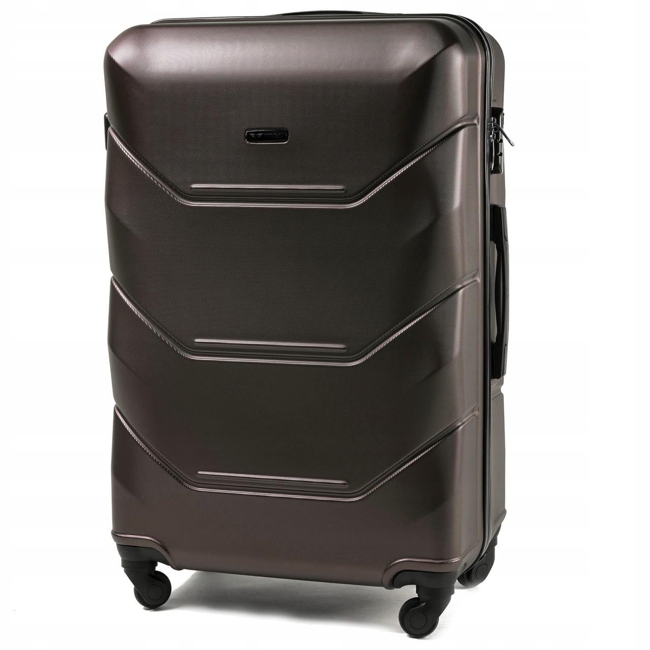 Чемодан большой Wings 147 L 27" на 4 колесах АБС-пластик 73х48х29 см 90 л Кофейный