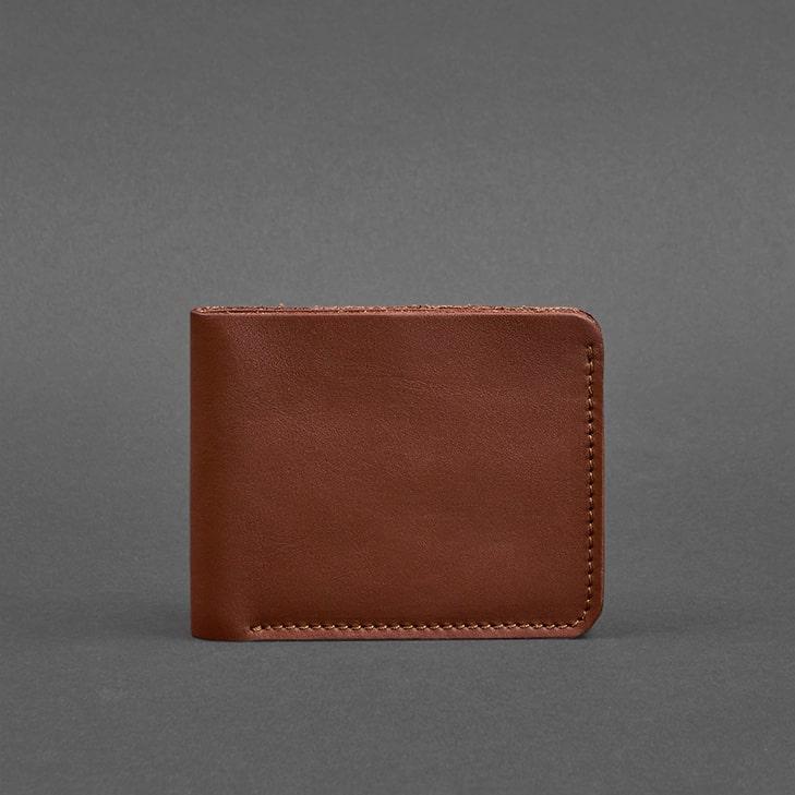 Портмоне мужское кожаное 4.1 4 кармана Светло-коричневый (A-026309) - фото 2 Портмоне мужское кожаное 4.1 4 кармана Светло-коричневый (A-026309) - фото 2