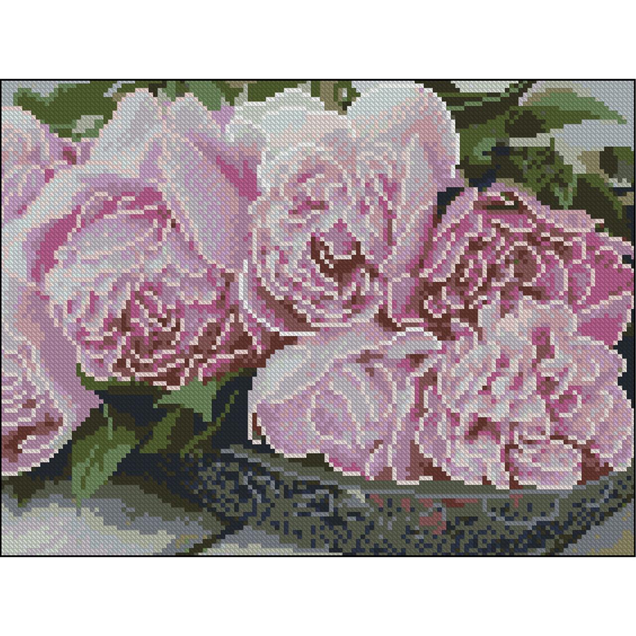 Алмазна мозаїка Strateg Букет без підрамника 30х40 см (ZAV3040-17)