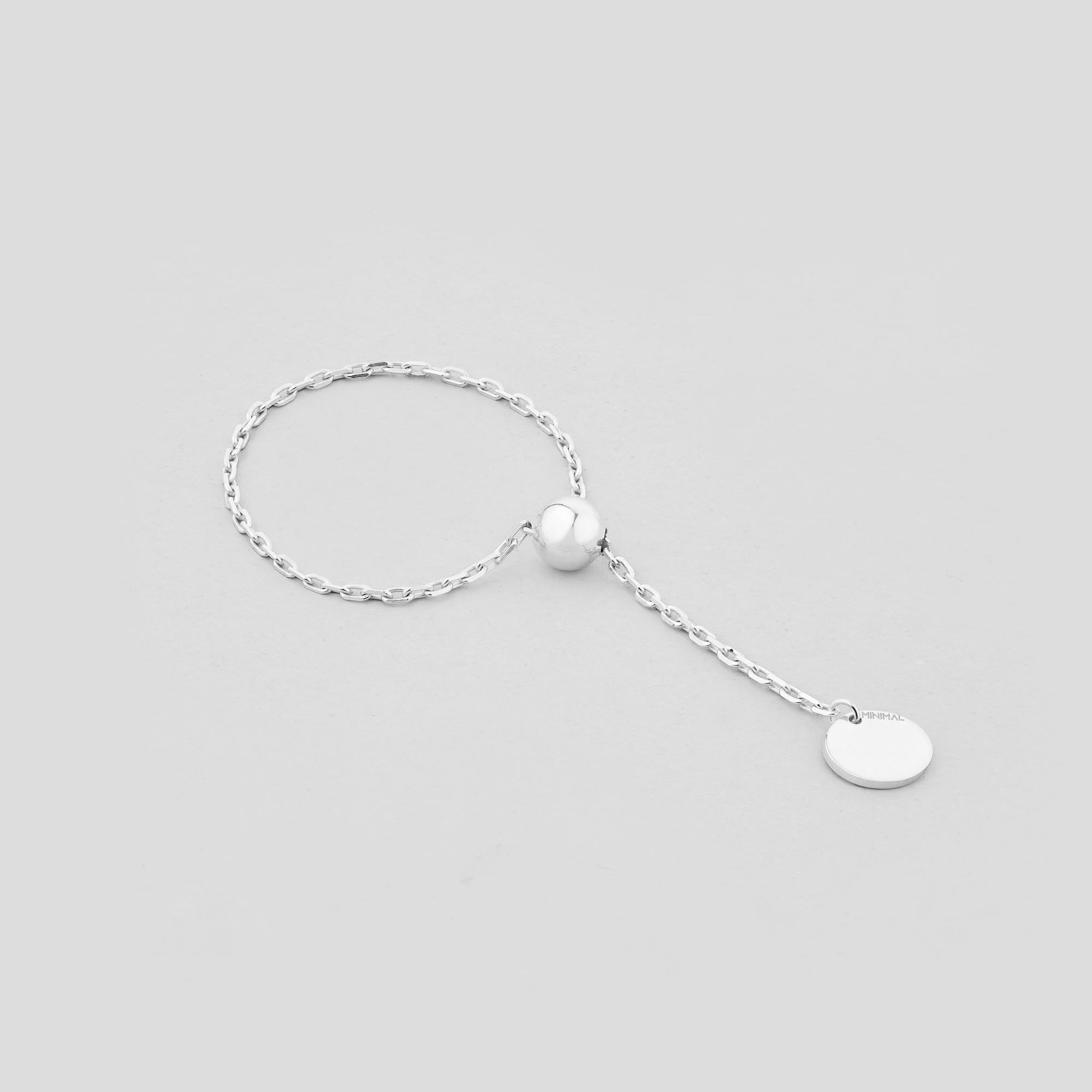 Серебряное кольцо Minimal Моментум (17446)