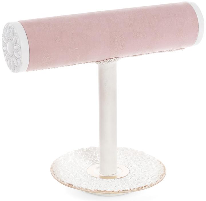 Подставка для украшений Gladys Pink 13х13х19,5 см подвеска с блюдцем (BD-489-321)
