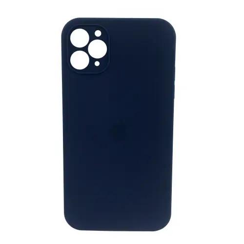 Силиконовый Чехол Накладка Закрытая Камера Silicone Case Full Camera Для iPhone 12 Pro Midnight Blue Силиконовый Чехол Накладка Закрытая Камера Silicone Case Full Camera Для iPhone 12 Pro Midnight Blue