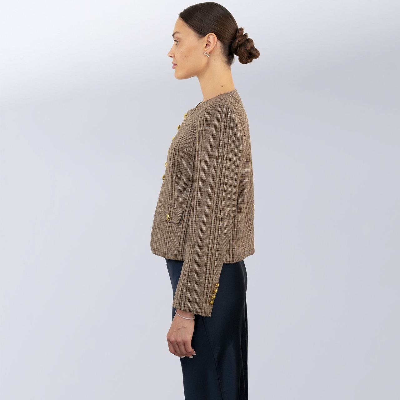 Жакет жіночий повсякдений Celine S Коричневий (2588762953) - фото 4 Жакет жіночий повсякдений Celine S Коричневий (2588762953) - фото 4