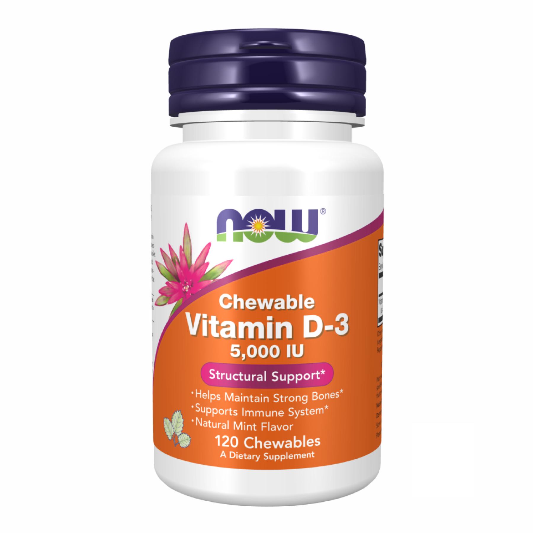 Витамин D-3 5000 IU Chewable Mint 120 Chewables (2022-09-1184)