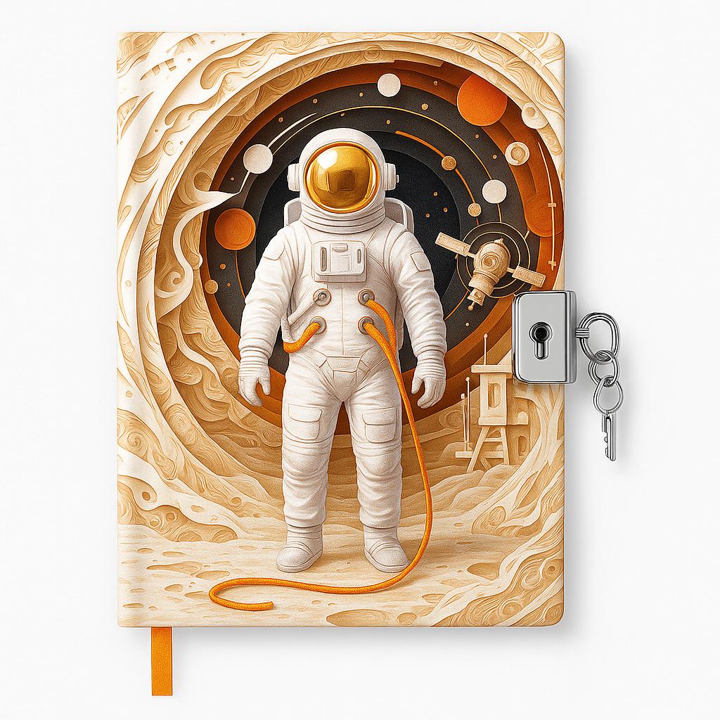 Блокнот MK 5553 Космонавт 12,5х19х2 см линия Блокнот MK 5553 Космонавт 12,5х19х2 см линия