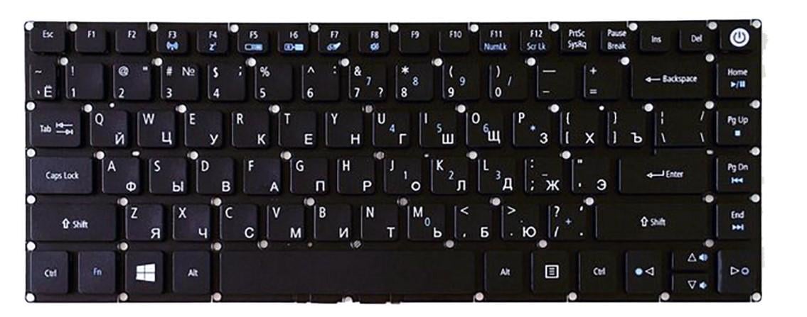 Клавиатура для ноутбука Acer Aspire E5-422G матовая (NK.I1417.0DL)