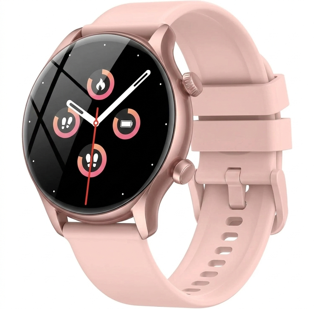 Смарт часы женские 13,9" экран влагозащита IP68 100 спортивных режимов для фитнеса Розовый (9/801)
