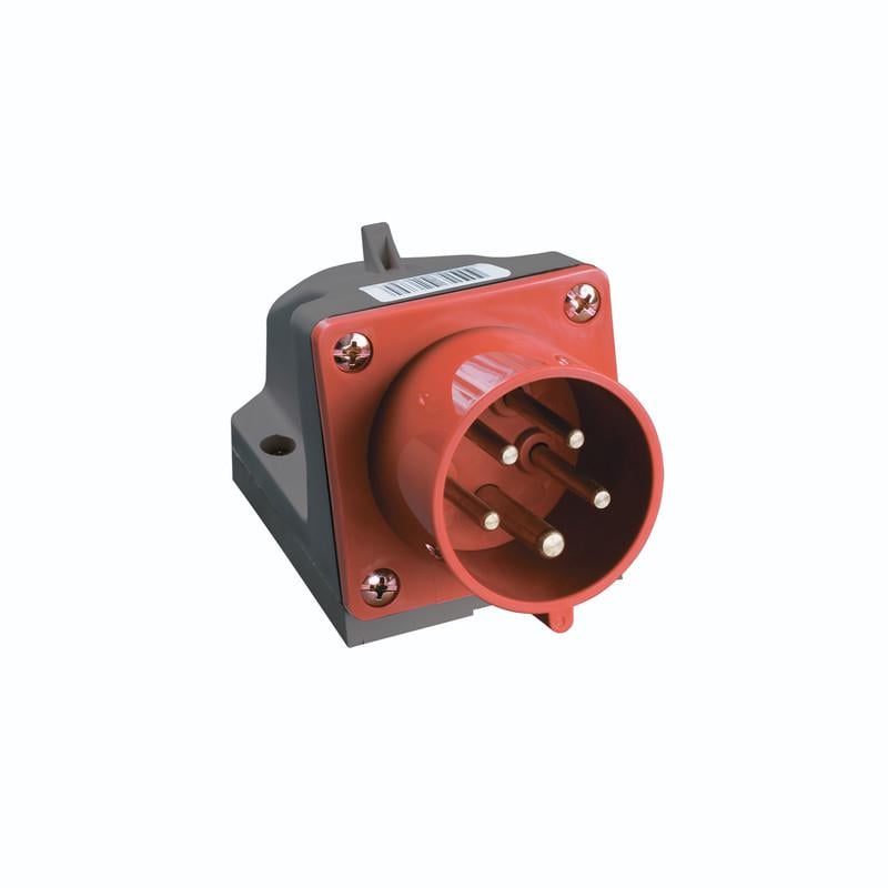 Силовая вилка UEC ЗСИ-515 3P+N+PE 16А 400 В стационарная IP44 Красная (PSR52-016-5-U)