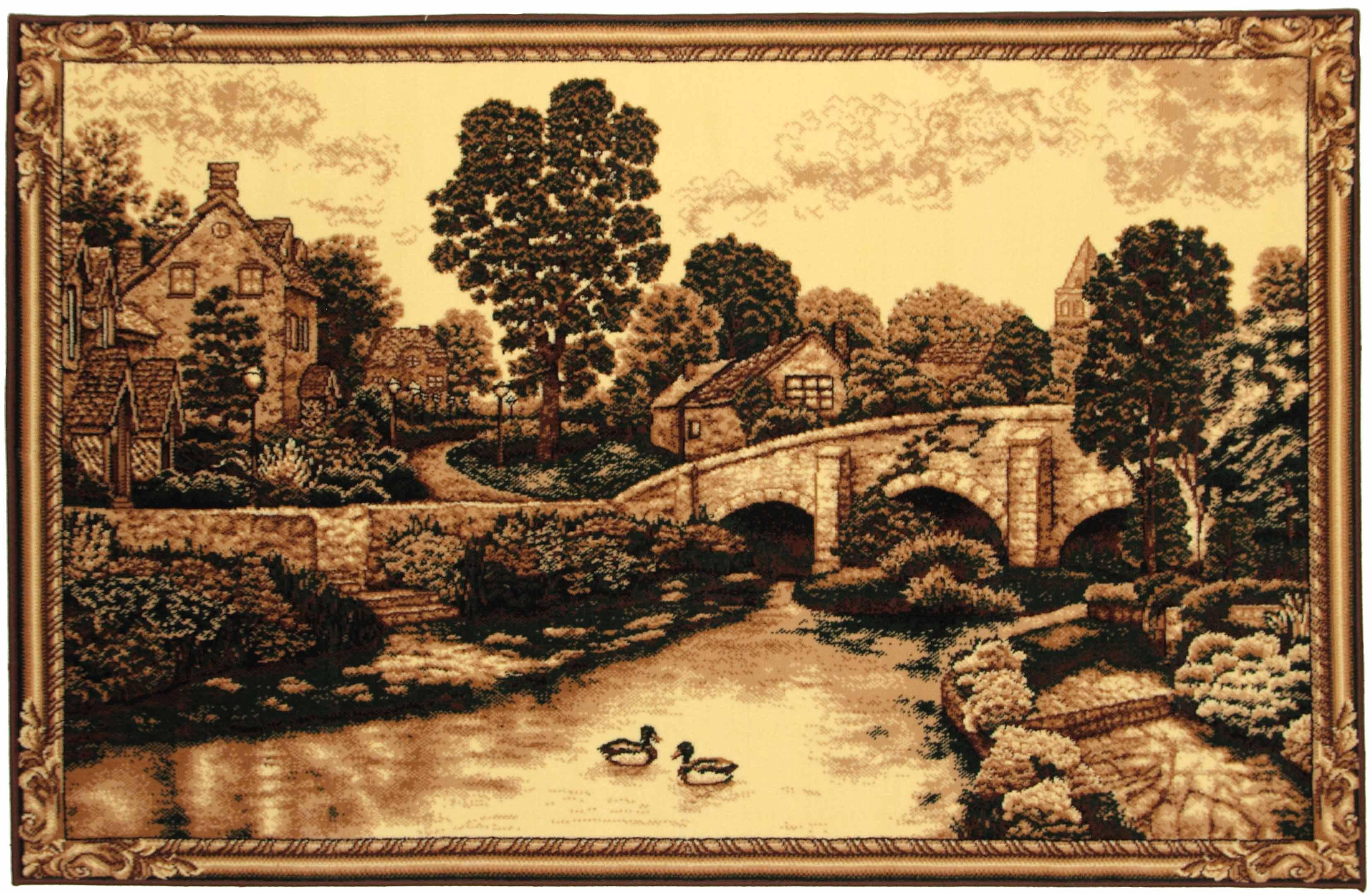 Ковер Karat Gold 222/133 1,5x2,3 м прямоугольный Коричневый (00-00001880) - фото 1 Ковер Karat Gold 222/133 1,5x2,3 м прямоугольный Коричневый (00-00001880) - фото 1