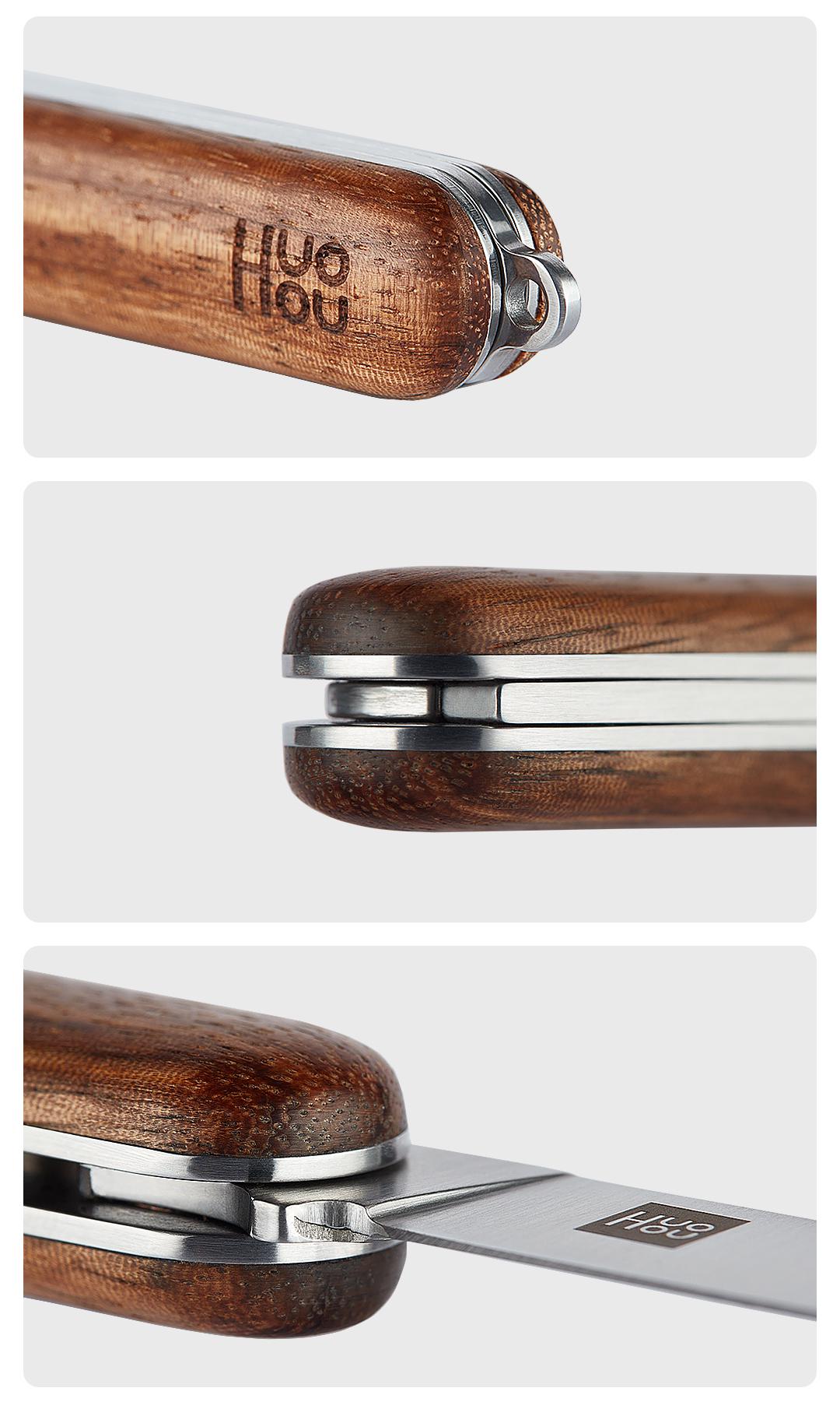 Ніж HuoHou Folding Fruit Knife HU0101 Wood (49485) - фото 2 Ніж HuoHou Folding Fruit Knife HU0101 Wood (49485) - фото 2