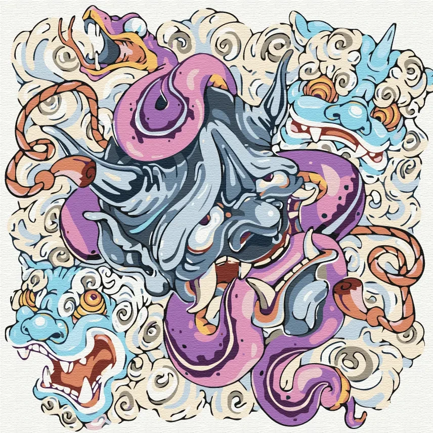 Картина за номерами Brushme Hannya Христина Тужук 30x30 см (3112791573)