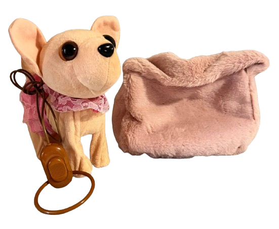 Интерактивная собачка Чихуахуа Кикки на поводке в сумочке махает хвостиком и поет песню (587) Интерактивная собачка Чихуахуа Кикки на поводке в сумочке махает хвостиком и поет песню (587)