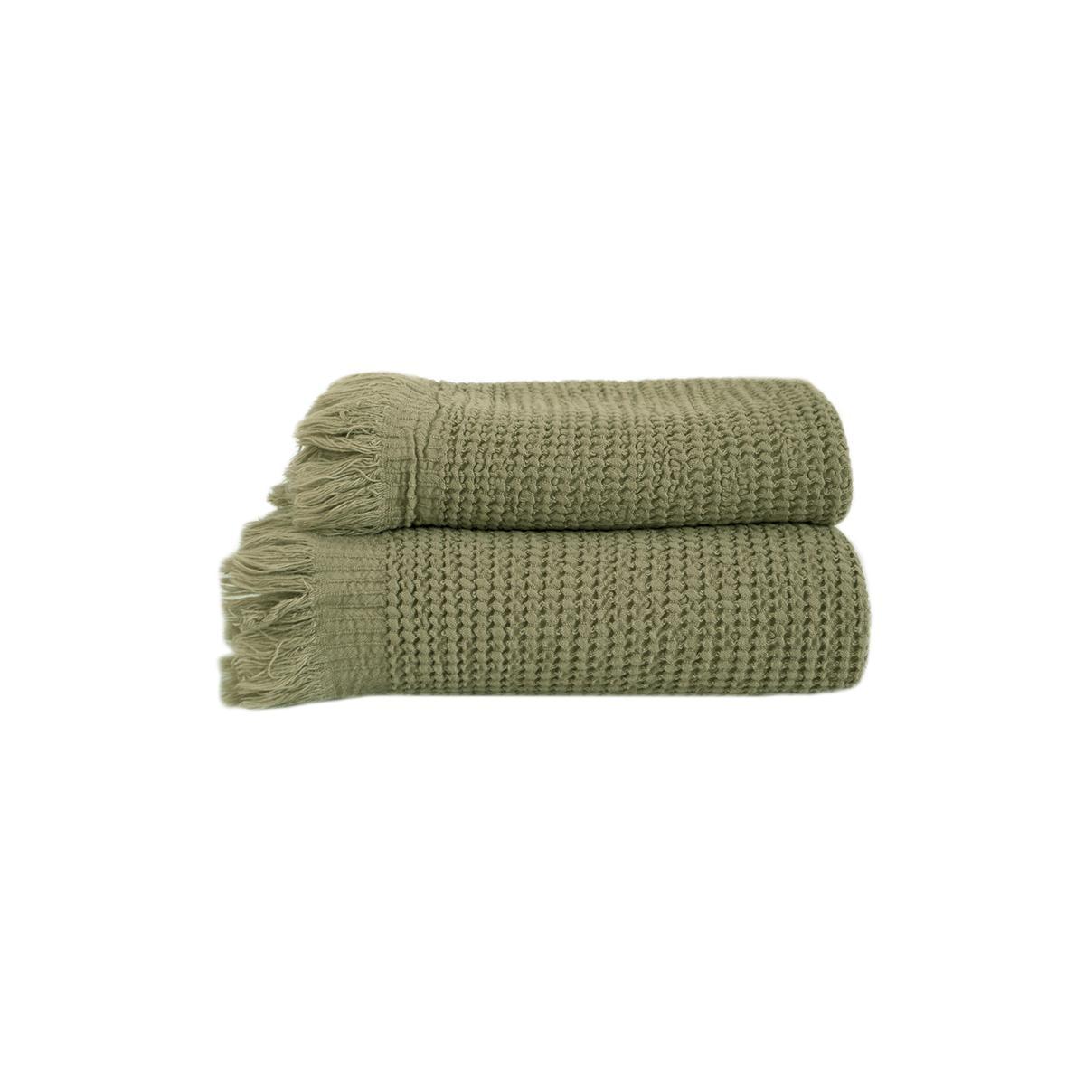 Рушник Lotus Home Rius 300 г/кв. м 50x100 см Оливковий (14791955) - фото 6 Рушник Lotus Home Rius 300 г/кв. м 50x100 см Оливковий (14791955) - фото 6