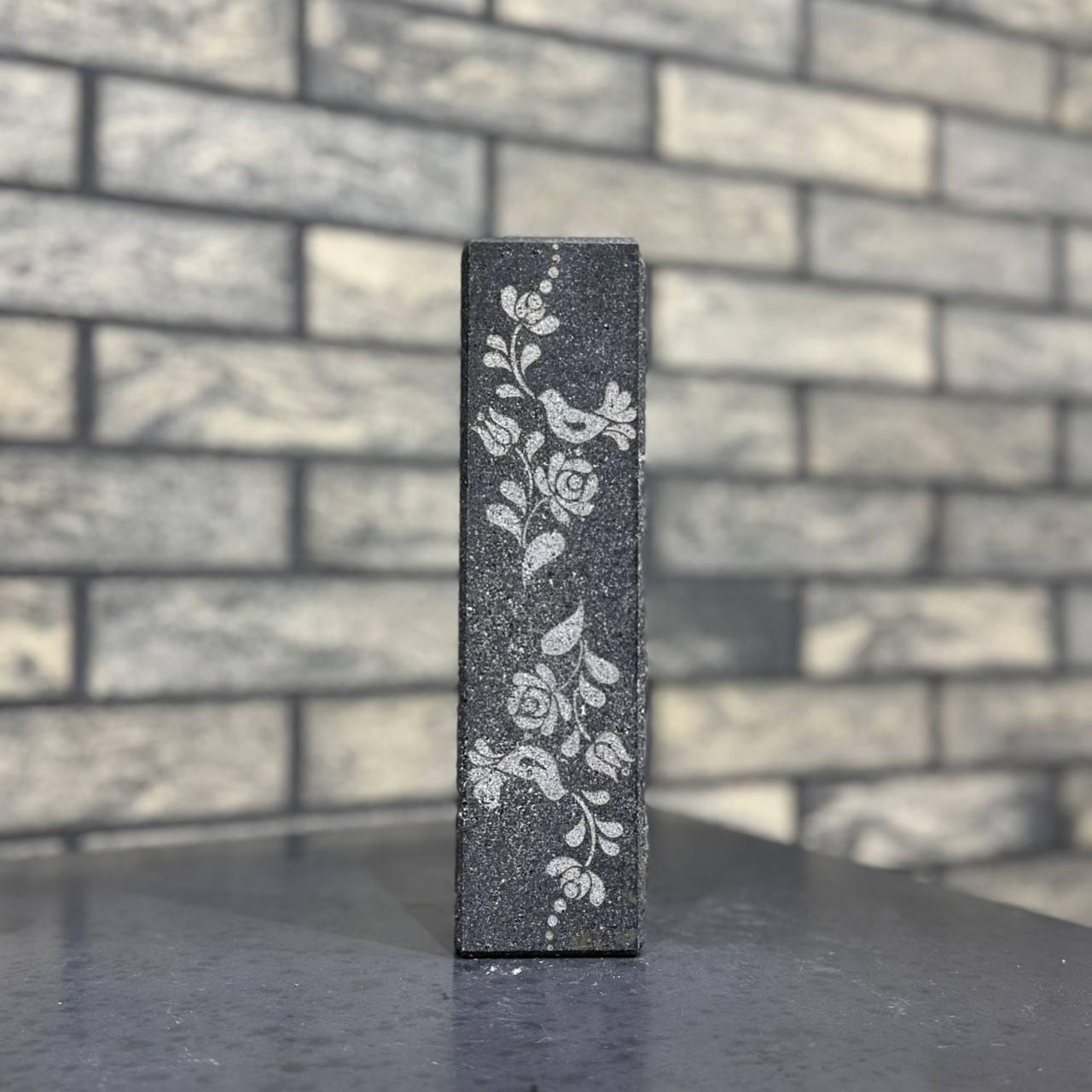 Кирпич счастья Brickland Symbol Brick Птица и цветы (BrickArt1)