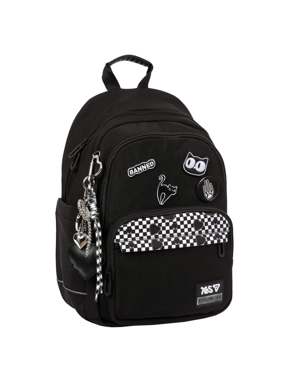 Шкільний рюкзак YES TS-47M Black Cat (550306)