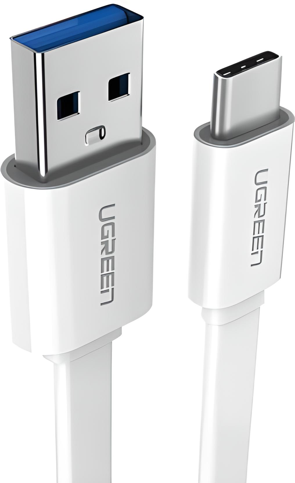 Кабель Ugreen Type-C-USB 3,0 для синхронизации и зарядки 1,5 м White (US172)