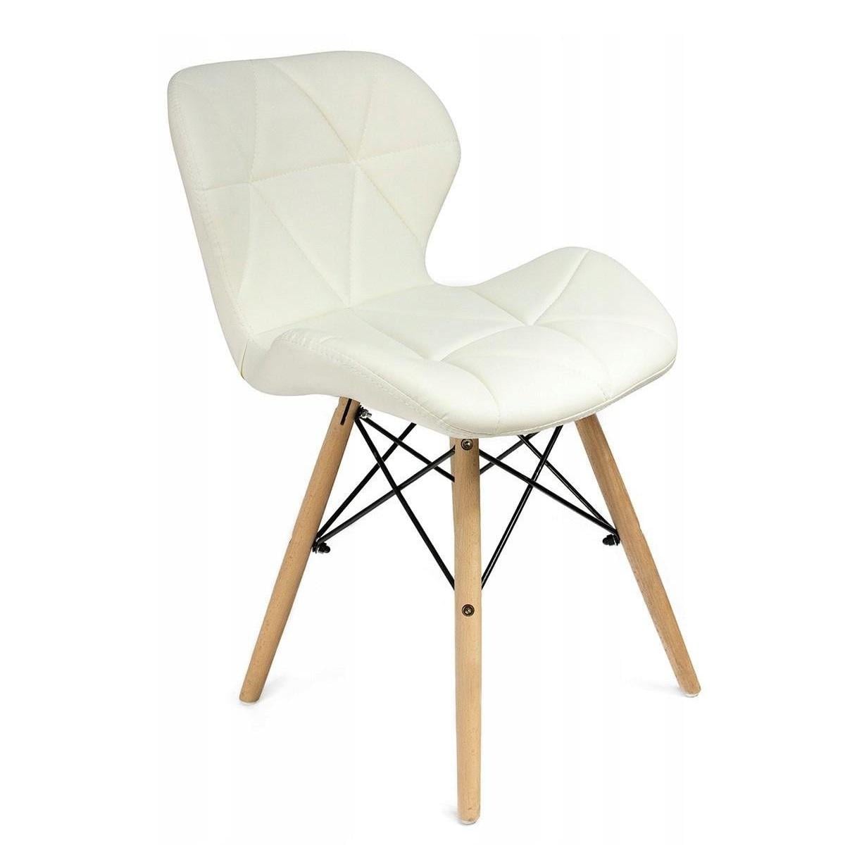 Кресло JUMI Scandinavian Design эко-кожа White (2736419088)