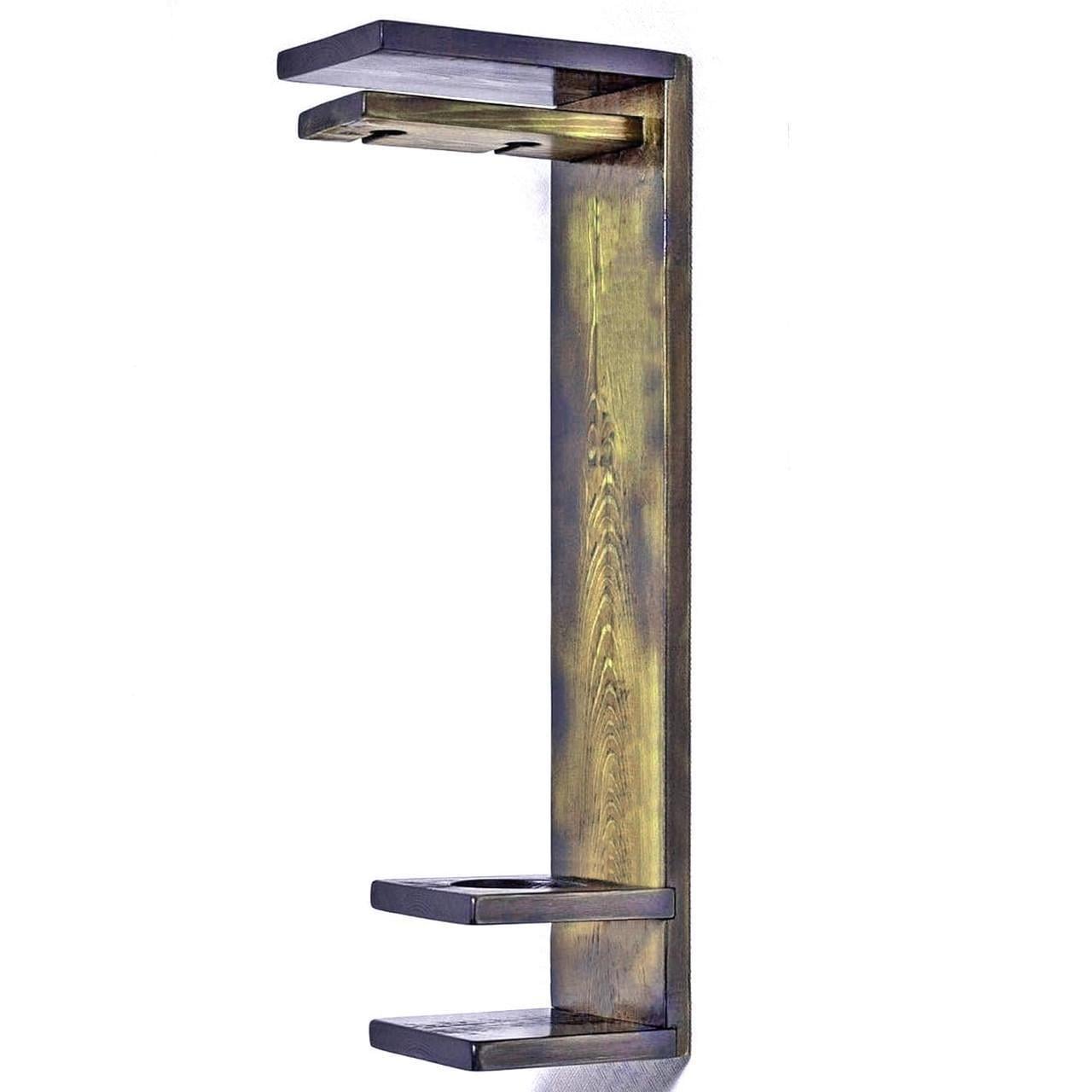 Полка для вина настенная из дерева Фумото Рустикал (ПНК-017134)