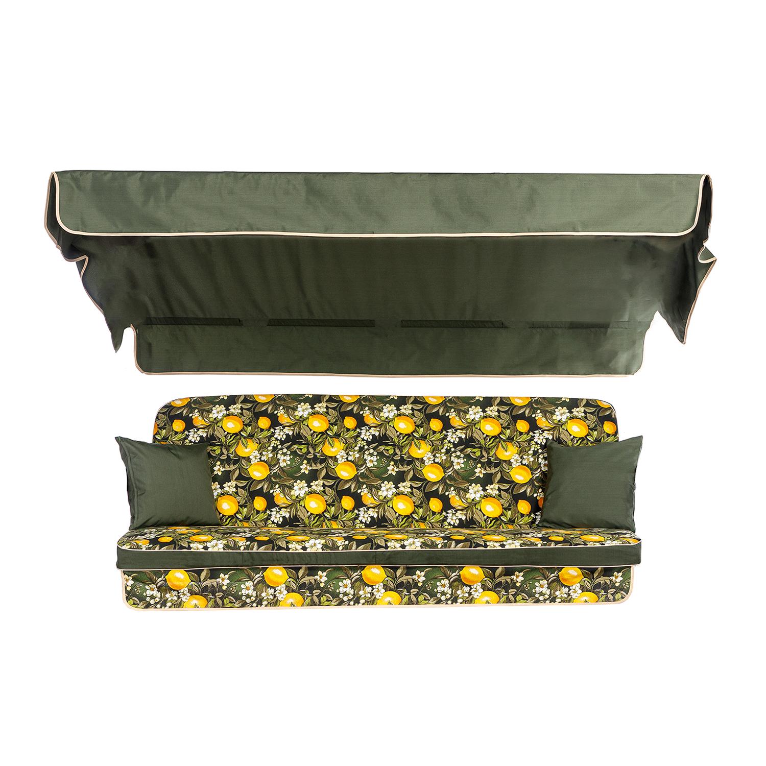 Комплект к качелям Ost-Fran VIRGINIA ткань лонета Sprite verde/2497 170x110x7 см (3777)