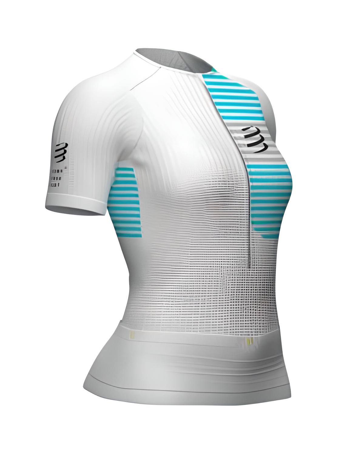 Футболка женская Compressport Tri Postural SS Top W XS Белый (cdd37104)