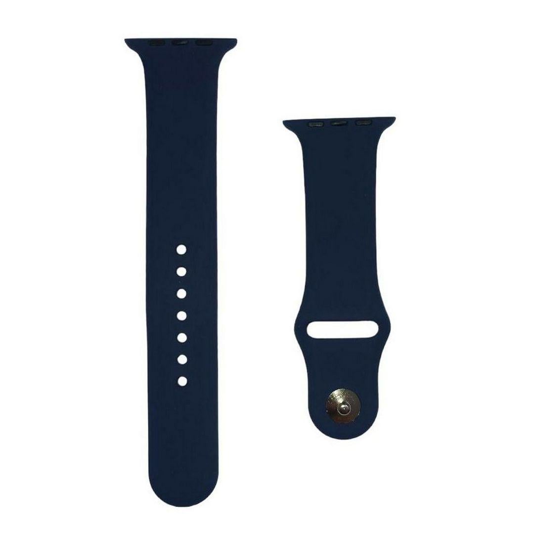 Ремешок силиконовый для Apple Watch 42/44/45/49 мм Midnight Blue