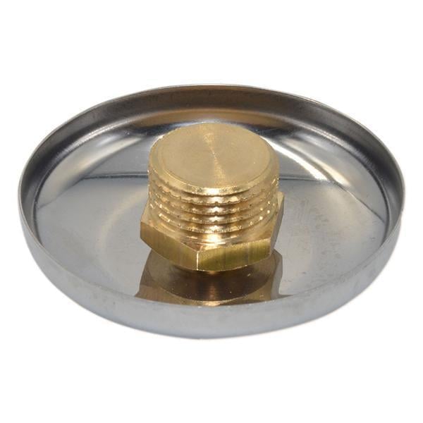 Заглушка с хромированной накладкой Pattaroni 3/4" наружная резьба (F52CR003)