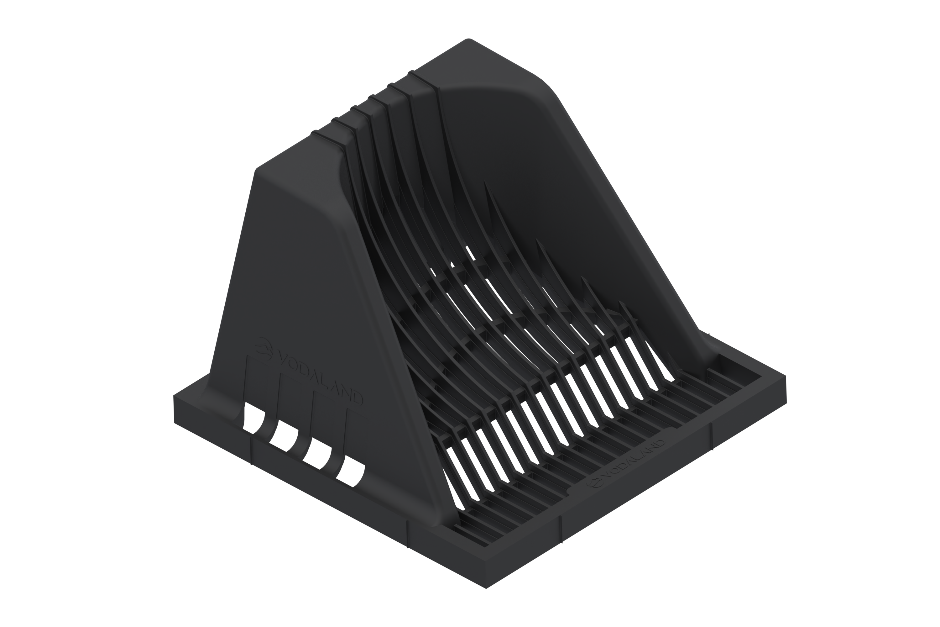 Решетка надставка для дождеприемника Base 300х300 мм пластиковая Черный (3385)