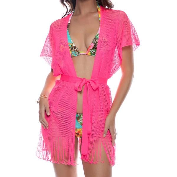 Туніка пляжна Luli Fama O/S Рожевий (L830L99-pink)