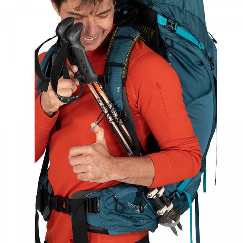 Рюкзак туристичний Osprey Atmos AG 65 л L/XL S22 Venturi Blue (009.2790) - фото 8