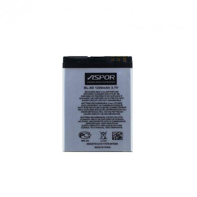 Аккумулятор Aspor для Nokia BL-4D E5/E7/N8/Fly TS100 (1860523164)