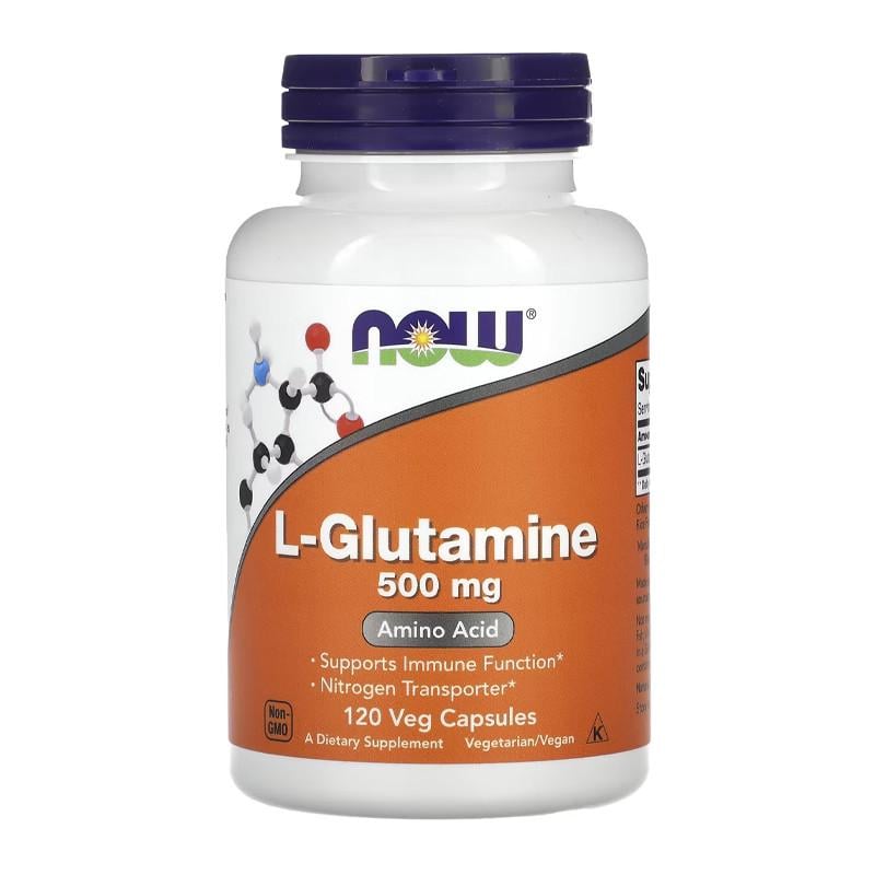 Глютамин NOW L-Glutamine 500 мг 120 капс. (06769-01)