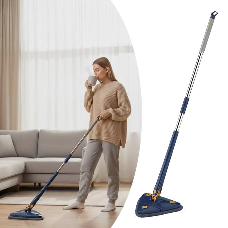 Швабра трикутна 360° з телескопічною ручкою для підлоги стін та вікон - фото 5 Швабра трикутна 360° з телескопічною ручкою для підлоги стін та вікон - фото 5