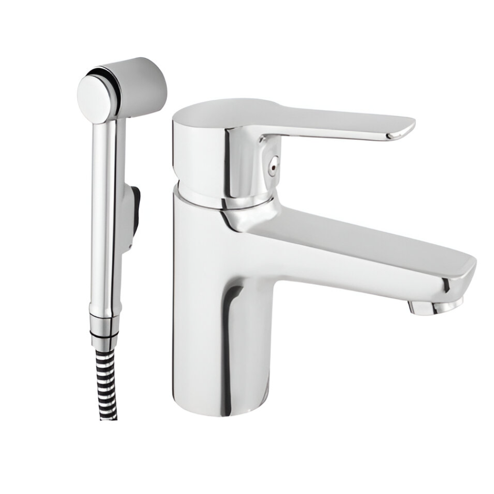 Змішувач для раковини Rubineta Uno 17 одноважільний Хром (N70001)