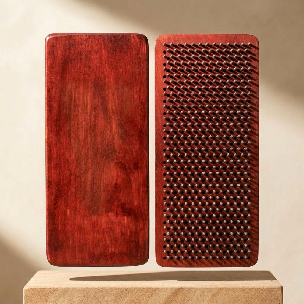 Доска Садху Krok Минимализм прямоугольный оцинкованные гвозди 10 мм Вишня (TY-021-1)