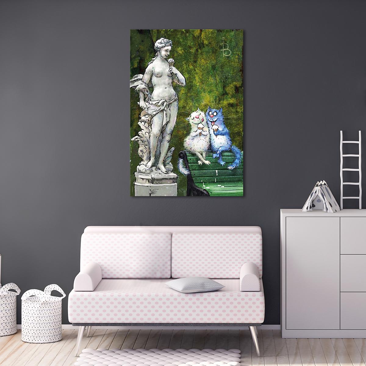 Модульная картина В Летнем саду 1 модуль 30х45 см (_rinaz_20162225019)